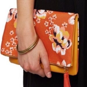 Rachel Pally Floral Reversible Foldover Clutch